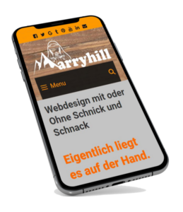 Marryhill Smartphone – Webdesign liegt in der Hand